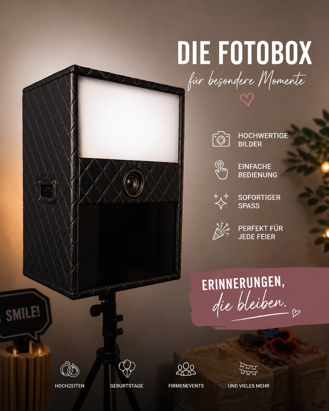 Fotoboxen - Besondere Einnerungen zu Hochzeit, Geburtstag & Event 3